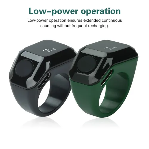 Bague de Zikr Numérique  Bluetooth avec Affichage OLED