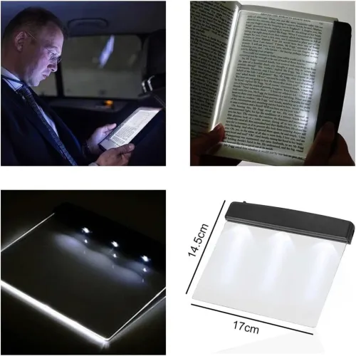 Panneau LED Acrylique Transparent  Idéal pour Lire la Nuit