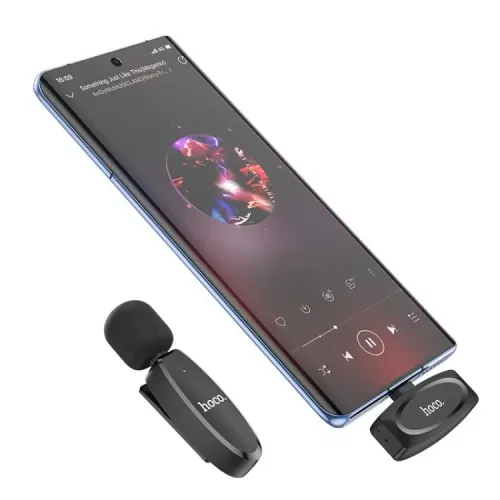 Hoco L15 Microphone Cravate Sans fil Type-C  ميكروفون لاسلكي أصلي
