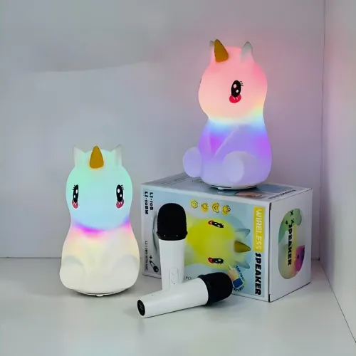 Haut-Parleur Enfant Licorne avec Micro Sans Fil  LS-10BM