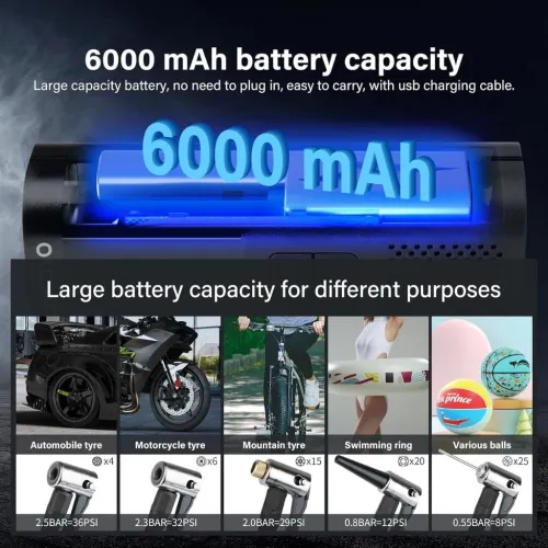 Wierless Pompe à Air Portable مضخة هواء محمولة