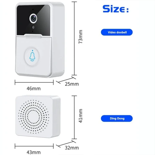 Sonnette et interphone Wifi Sans Fil avec caméra vidéo