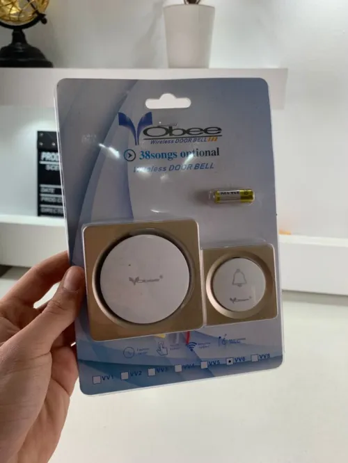 Sonnette sans fil avec batterie sans fil 150 mètres 38 Sonneries  جرس باب لاسلكي