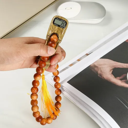 Compteur de doigt perle Tasbih islamique V2  جهاز تسبيح رقمي محمول، سبحة صلاة مع عداد رقمي