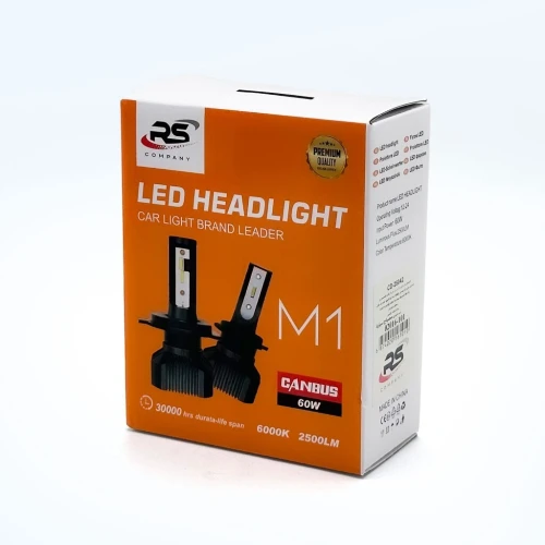 Ampoules LED H4 M1 Canbus 60W  Éclairage Blanc 6000K