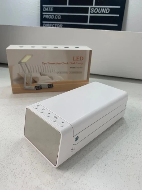Lampe Multifonction Sans Fil  Éclairage LED, Réveil Intégré & Power Bank 10 000 mAh