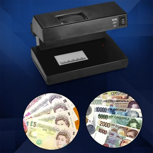 Vérificateur de Billets avec Lampe UV Bleue & Blanche