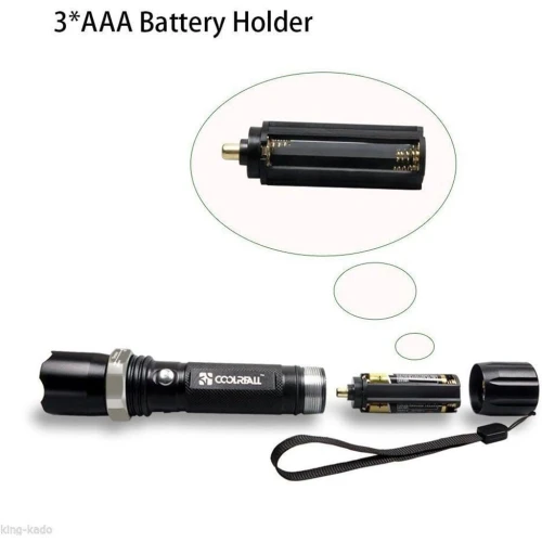 Lampe Torche LED Puissante SWAT  3 Modes dÉclairage et Zoom Ajustable