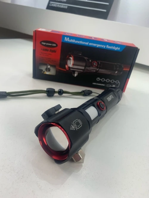 Lampe Torche Multifonctionnel LED Puissante Rechargeable par USB  طورش عالي السطوع