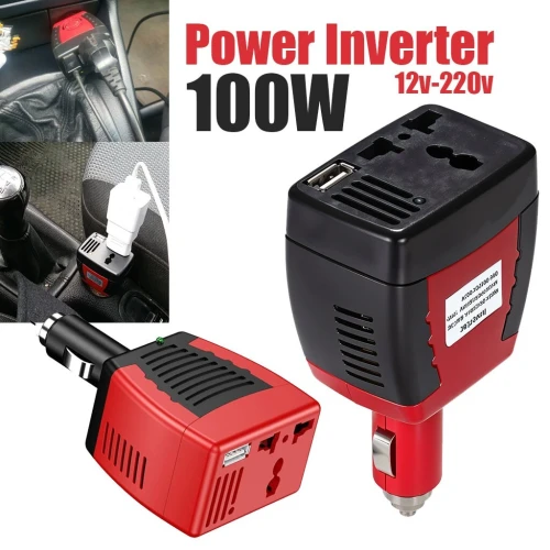 Convertisseur de Tension Auto 100W  DC 12V vers AC 220V