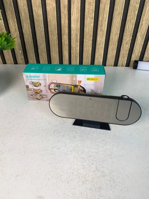 Réveil Digital LED avec Projection Plafond  Miroir RGB Moderne