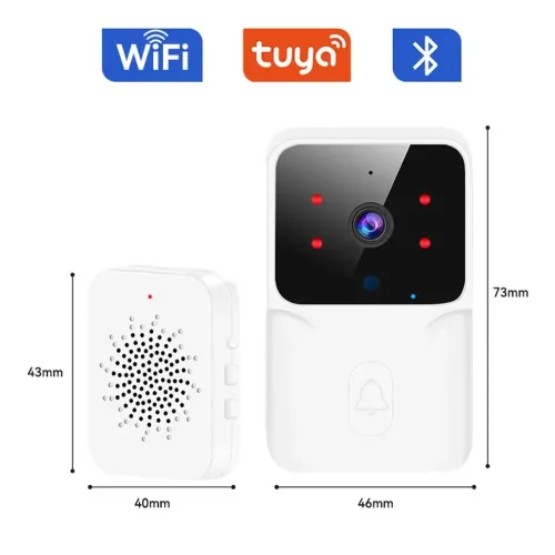 Sonnette Connectée Extérieur avec Caméra 1080P Auto Capture