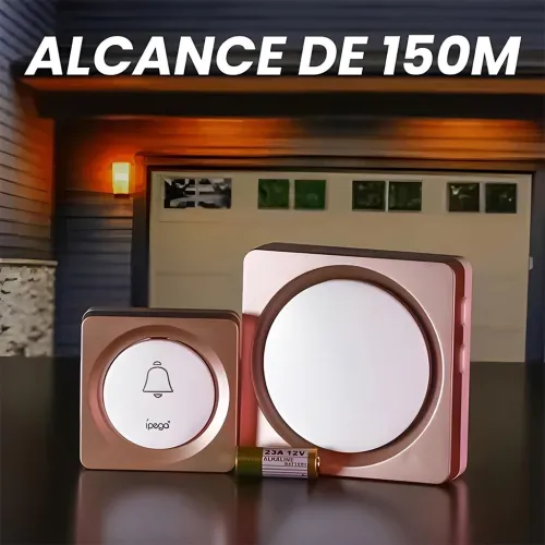 Sonnette sans fil avec batterie sans fil 150 mètres 38 Sonneries  جرس باب لاسلكي