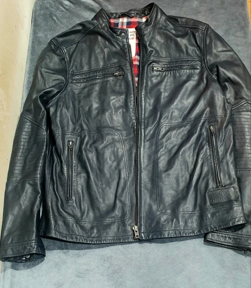 Blouson en cuir معطف جلد طبيعي