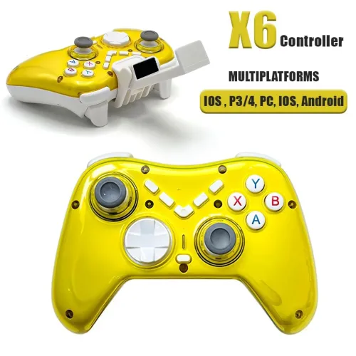 Manette de Jeu Sans Fil X6 Compatible P4,P3, Android, iOS, PC, Switch, TV Box يد تحكم لاسلكية