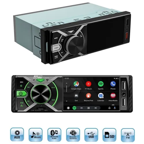 Poste Radio Multimedia Bluetooth USB/MicroSD/Aux G-9711