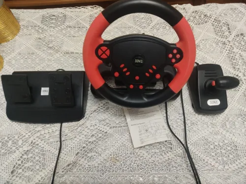 volant ps3, ps2,pc avec pédales et vitesse