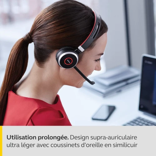 Jabra Evolve 65 Stereo Casque supra-auriculaire sans fil 