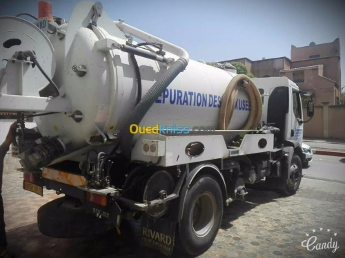 Camion nettoyage débouchage canalisation vidange 