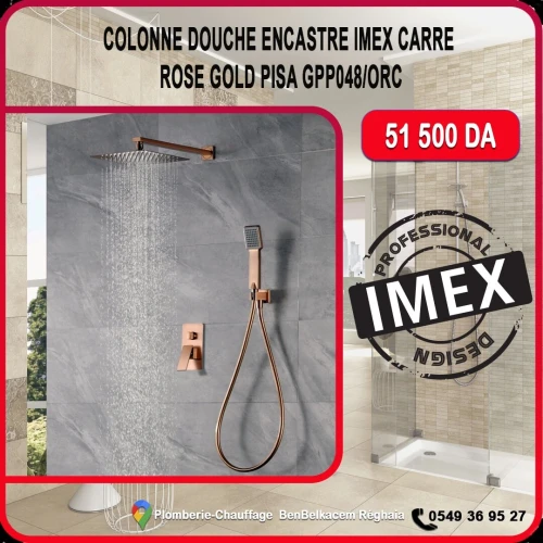 Robinetteries IMEX colonne/Mitigeur
