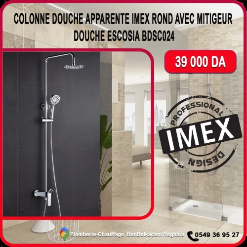 Robinetteries IMEX colonne/Mitigeur