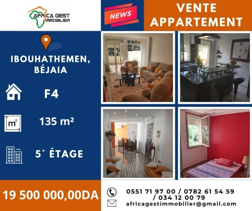 Vente Appartement F4 Bejaia Bejaia