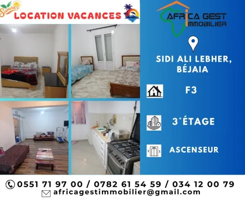 Location vacances Appartement F3 Béjaïa Bejaia