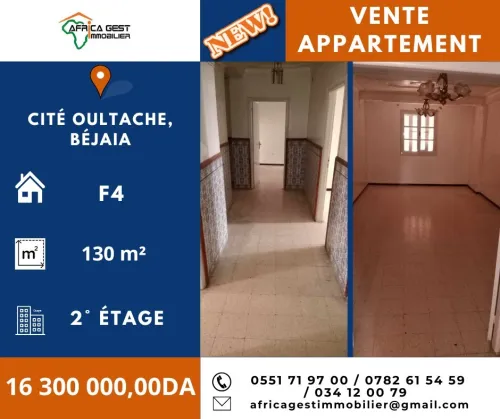 Vente Appartement F4 Béjaïa Bejaia