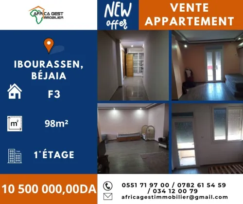 Vente Appartement Béjaïa Oued ghir