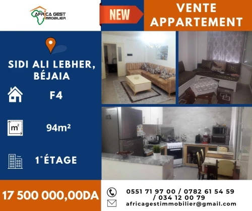 Vente Appartement F4 Béjaïa Bejaia
