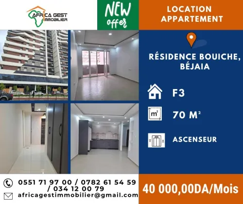 Location Appartement F3 Béjaïa Bejaia