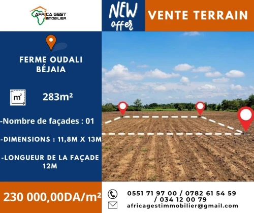 Vente Terrain Béjaïa Bejaia