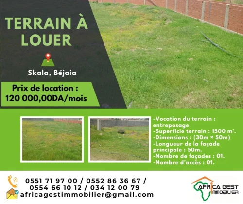 Location Terrain Bejaia Bejaia