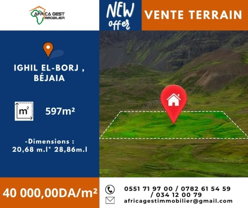 Vente Terrain Béjaïa Bejaia