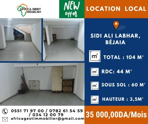 Location Local Béjaïa Bejaia