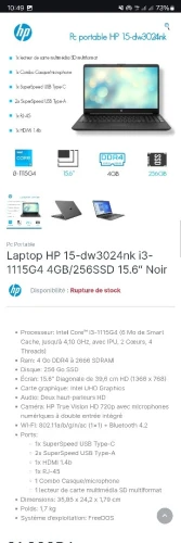 Hp i3 11ème génération 