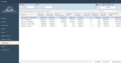 Logiciel de Gestion pour Agence de Location de Véhicules  نظام إدارة لوكالة تأجير السيارات