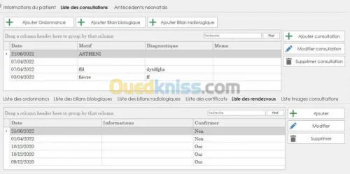 Logiciel de gestion de cabinet médical ORL