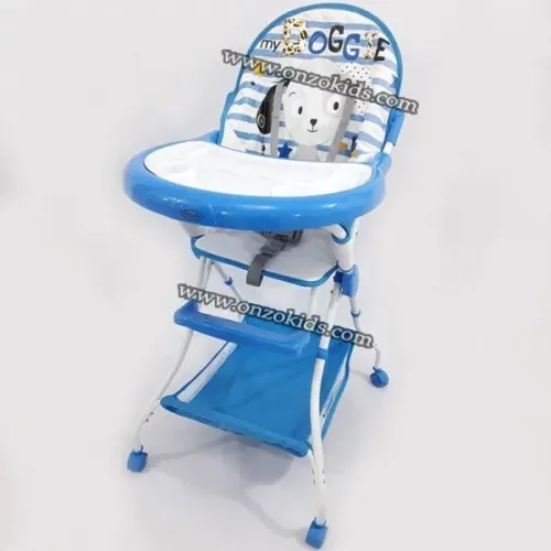 Chaise haute avec roues Pingouin