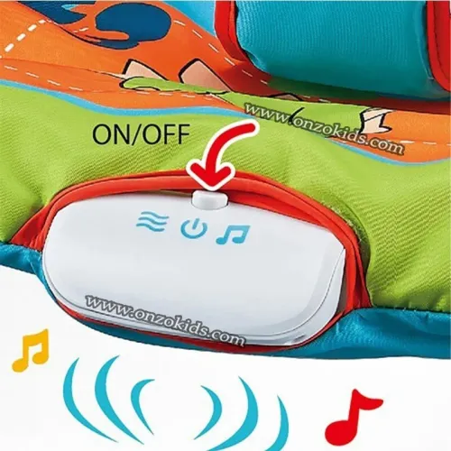 Transat, chaise à manger 3 in 1 vibrant et musical