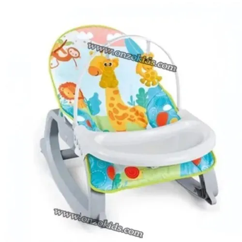  Fauteuil à bascule musical vibrant pour bébé Nest Chair 3 en 1 vert