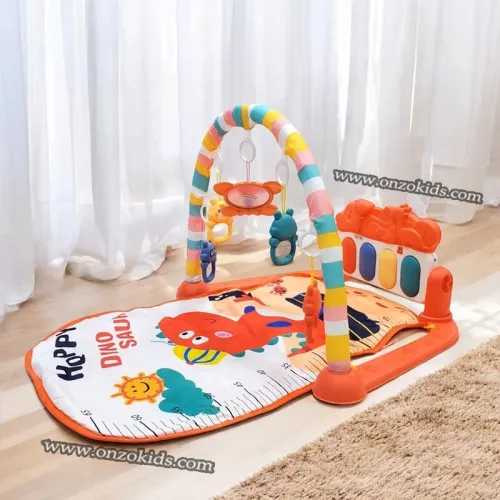Tapis d'éveil avec piano et jouets pour bébé Dinosaure