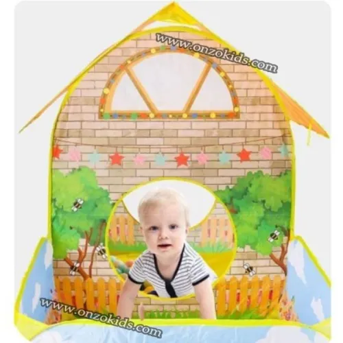 Tente de jeu pliante avec cour et jardin pour enfants avec 60 Balles
