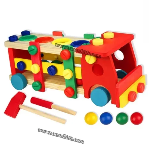 jeux éducatif  Voiture en bois colorée plusieurs modèles