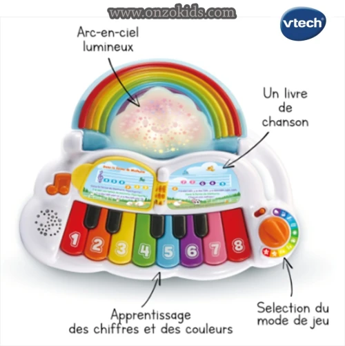 Piano arc en ciel Lumi magique - piano pour bébé - Vtech