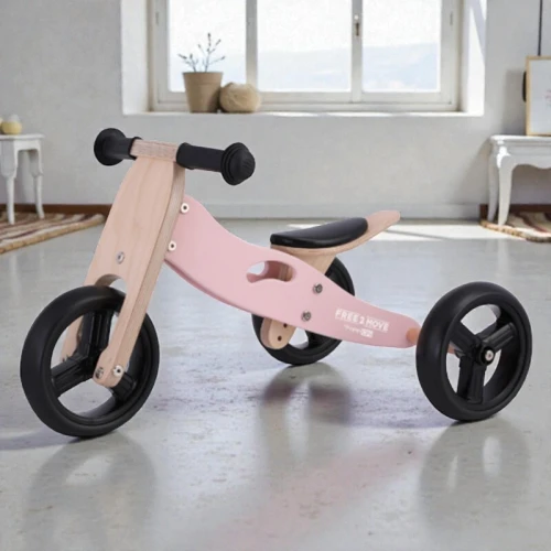 Tricycle en Bois 2-en-1 - Free ON