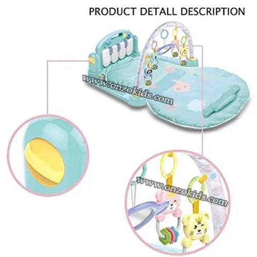 Tapis d'éveil et de gym avec piano pour Bébé