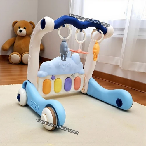 Tapis d'éveil, Trotteur avec piano 3en1