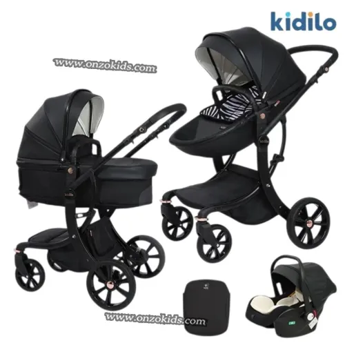 Poussette Réversible Moderne Avec Siège Auto Et Sac - Kidilo