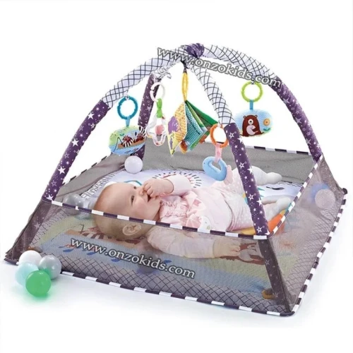 Tapis de jeu évolutif 3 en 1 avec 18 Balles colorées pour bébé